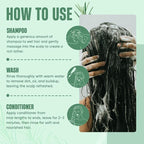 Rosemary Oil Shampoo and Conditioner Set | 16 fl oz Each | with Batana Oil | Sulfate-Free, Moisturizing & Nourishing Formula | Supports Thinning Hair for Men & Women
