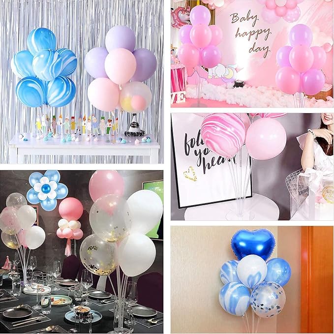 10 Sets Balloon Stand Kit, Reusable Clear Balloon Stands - Image 3