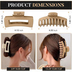 8 Pcs Hair Claw Clips for Women Hair Clips for Women | Claw Clips for Thick Hair Clips for Non Slip Strong Hold | Hair Accessories for Girls