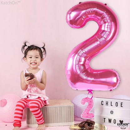 KatchOn, Hot Pink Number 2 Balloon - Image 6