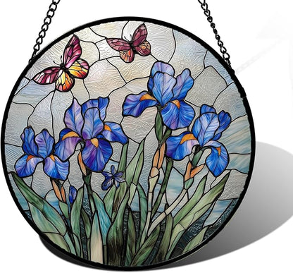 DASTOLL Stained Glass Window Hanging, and Mom 15x15 in by DASTOLL