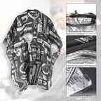 Barber Cape - 12pcs Waterproof Hair Cutting Cape with Snap Closure