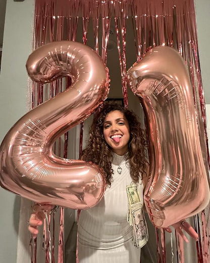 Rose Gold 21 Balloon - Image 9