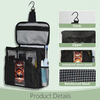 Mesh Shower Caddy, Portable Shower Bag Tote, Hanging Quick-Dry Toiletries Box Suitable for University Dormitories, Bathrooms, Gyms, Travel, Camping, Swimming, and RVs (Black)