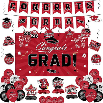 Graduation Decorations 2026 Set by BringWarmandGiftstoFamily