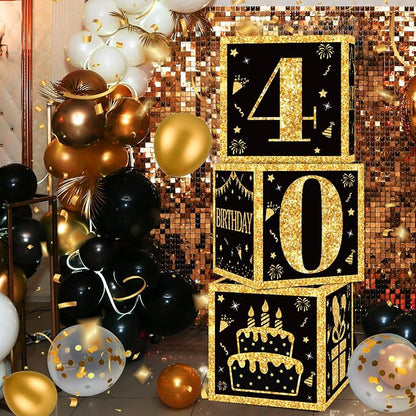 DataMoon 40th Birthday Decorations Boxes - Image 7