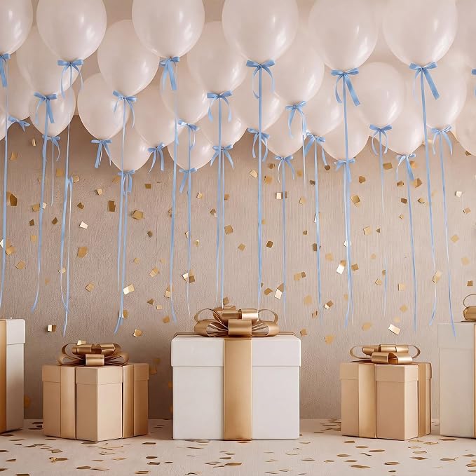 Gejoy 62 Pcs Ceiling Balloons Kit 12'' Pearl White Balloons - Image 3