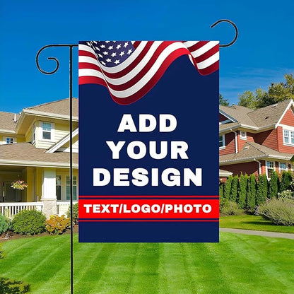 Custom Garden Flag Personalized Double Side Flags | Add Your Image Text Logo by AIUSAAMZ