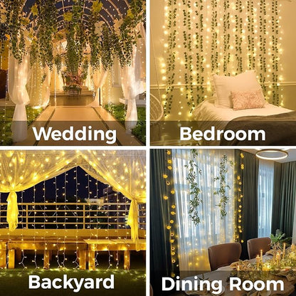 200 LED Curtain Lights Fairy Lights - Image 3