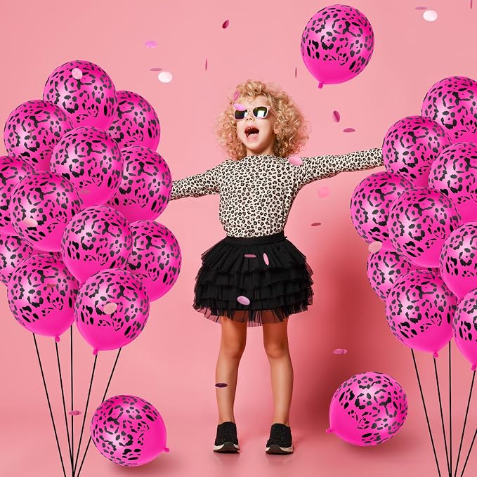 Gejoy 36 Pcs Cheetah Balloons Leopard Print Balloons 12 Inch Spots Latex - Image 4