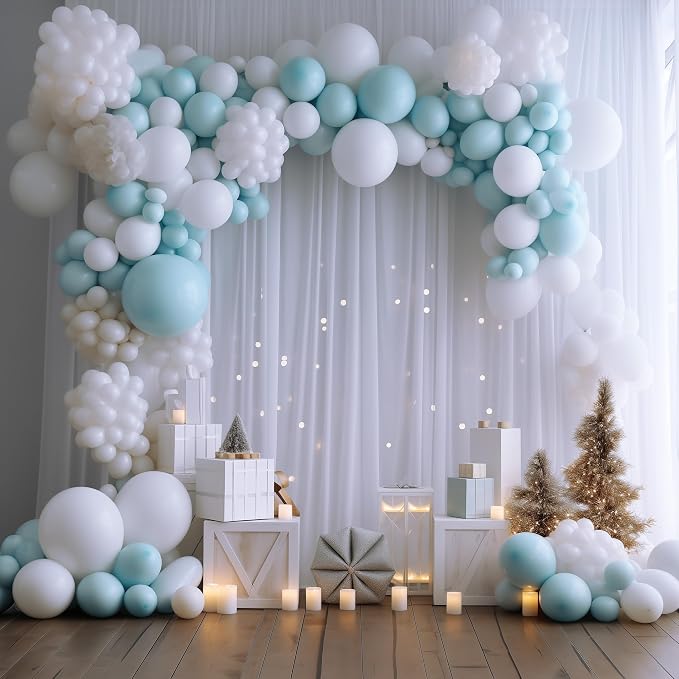 White Backdrop Curtain for Wedding Parties Backdrop Drapes 10x8FT | Wrinkle - Image 7