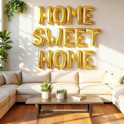 Gold HOME SWEET HOME Letter Balloon - Image 4