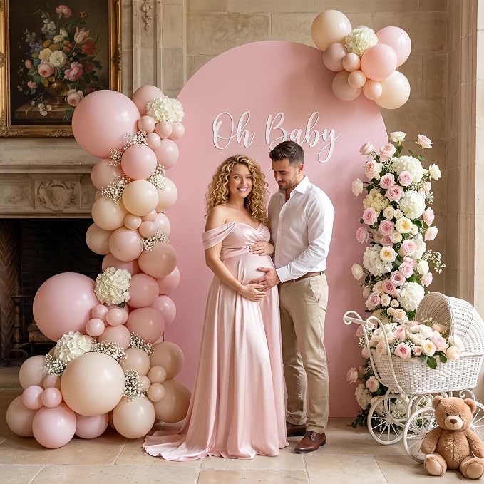 6.6FT Arch Backdrop Stand, Metal Gold Wedding Arch Frame | - Image 6