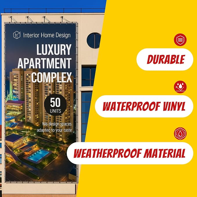 Custom Vinyl Banner with 150+ Sizes – Personalized Outdoor or Indoor Sign – Any - Image 4