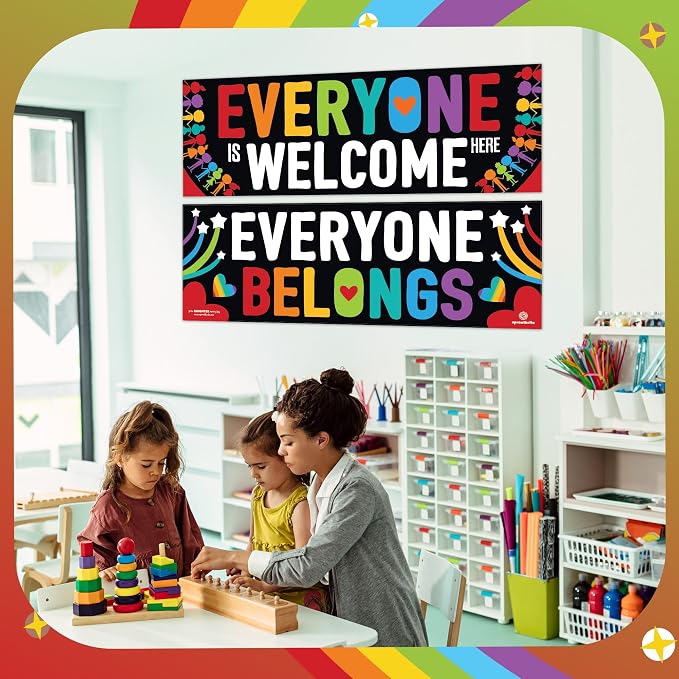 Sproutbrite 2 Welcome Educational Posters & Chart Welcome Banner 13.5"x39" - Image 3