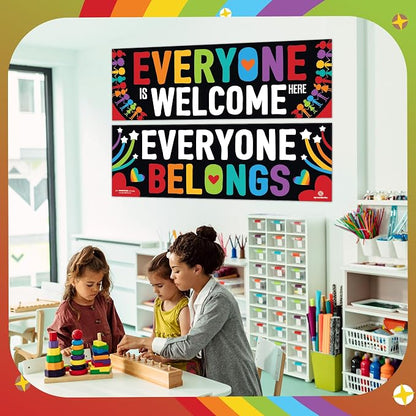 Sproutbrite 2 Welcome Educational Posters & Chart Welcome Banner 13.5"x39" - Image 3