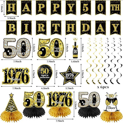 Zirtorei 50th Birthday Decorations - Image 2