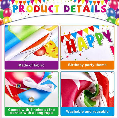 Lonfliness Personalized Birthday Banner Happy Birthday Party Decor Custom DIY - Image 3