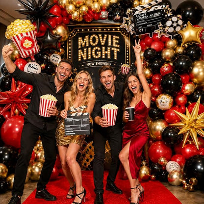 Movie Night Balloon Garland Arch Kit 168Pcs - Image 6
