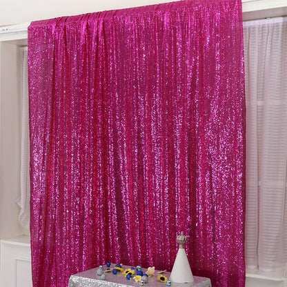 Poise3EHome 6FT x 8FT Sequin Photography Backdrop Curtain - Image 2