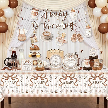 Coffee Baby Shower Decorations A Baby Is Brewing Party Supplies | Coffee Theme - Image 4
