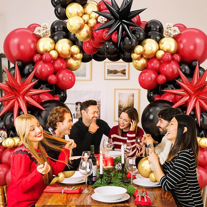 Red Black Balloon Arch Kit, Balloon Garland - Image 6