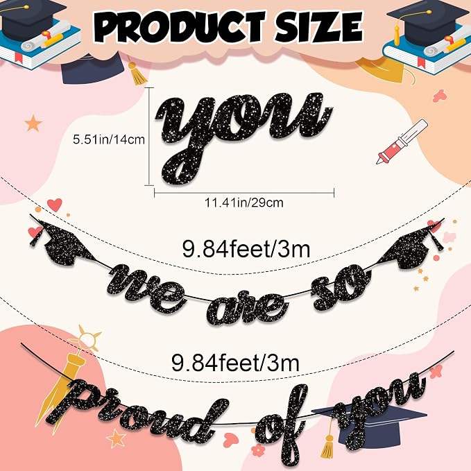 Graduation Decorations 2026 2027 | Pre-Strung Class of 2026 Graduation Banner - Image 2