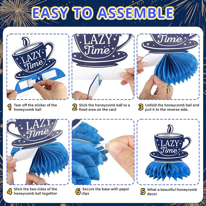 Retirement Party Decorations Set Blue and Silver, Happy Retirement Banner - Image 4