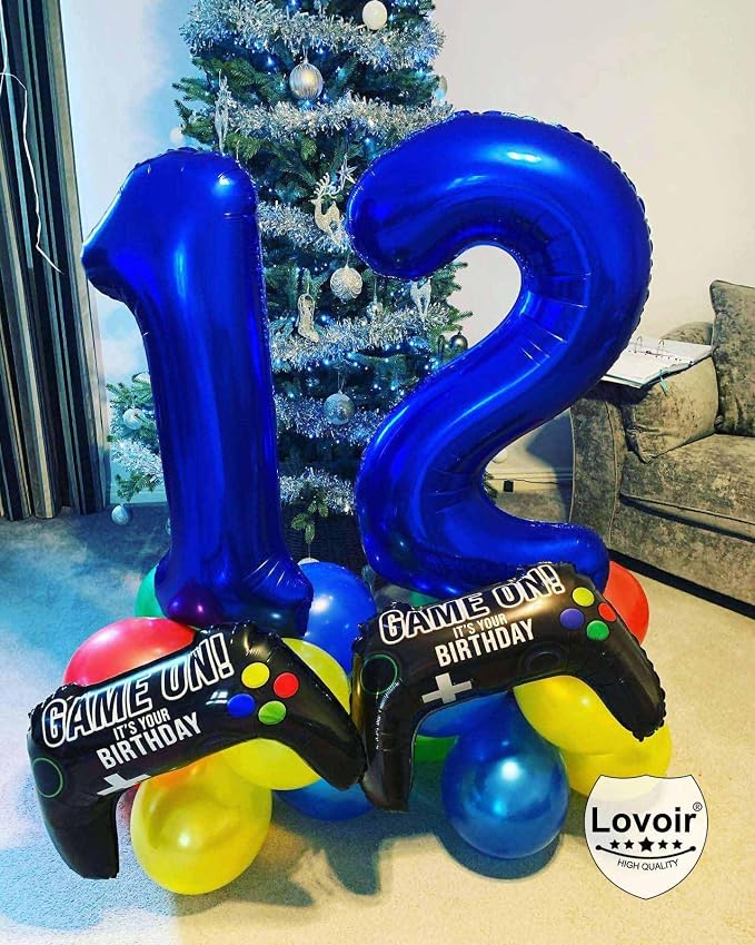 Navy Blue 21 Number Balloons, 40 Inch Giant Number 21 Balloons Foil Mylar - Image 7