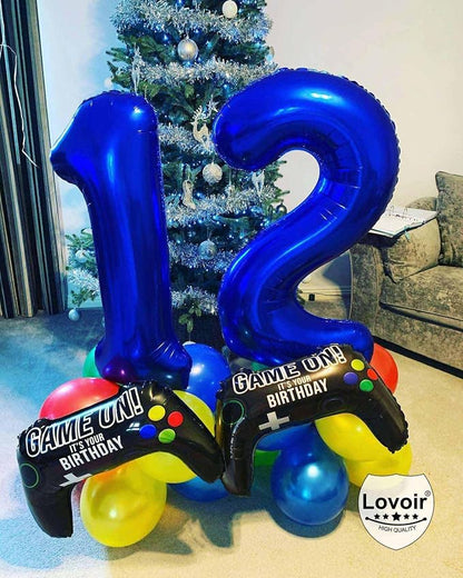 Navy Blue 21 Number Balloons, 40 Inch Giant Number 21 Balloons Foil Mylar - Image 7