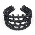 Black fashion headbands for women hair accessories short hair head bands non slip thin hair bands(4 color)