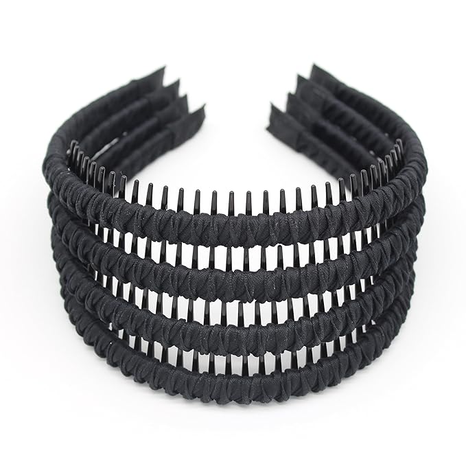 Black fashion headbands for women hair accessories short hair head bands non slip thin hair bands(4 color)