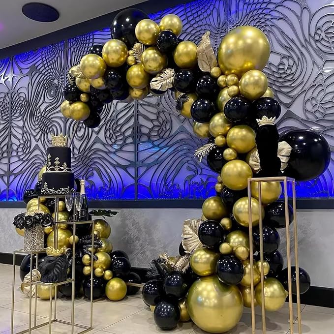 Black and Gold Balloons - Image 7