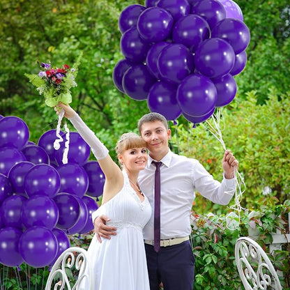 50pcs Dark Purple Balloons, 12inch Helium Quality Deep Purple Balloons | - Image 6