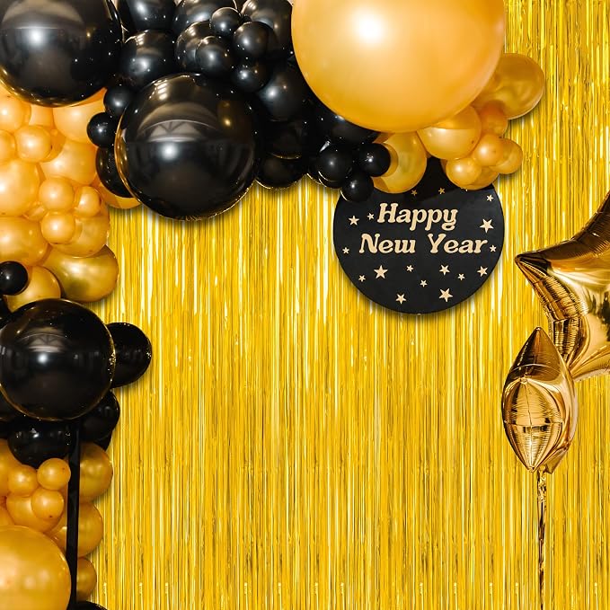 4 Pack 2026 Graduation Party Decorations, 3.28 x 7.05 Feet Gold Grad Curtains - Image 7