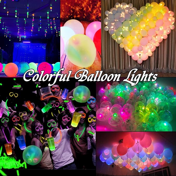 100pcs LED Green Balloon Lights, Round LED Mini Lights - Image 6