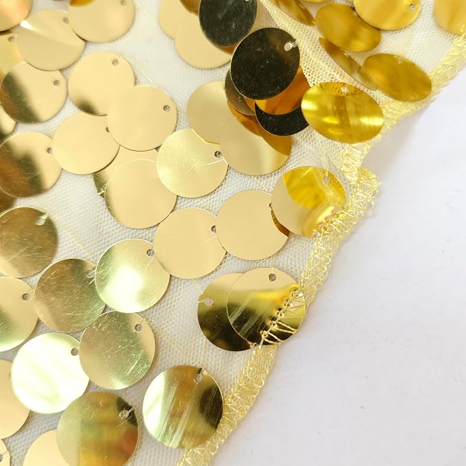 9FTx10FT Gold Sequin Backdrop Large, 1 Panel | Glitter Sparkle, Photography - Image 7