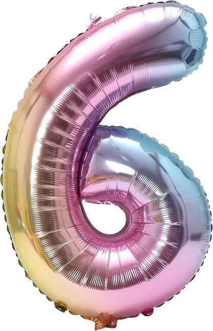 YPSelected 32 Inch Large Foil Helium Number Balloon Birthday Wedding Party 0-9 by YPSelected