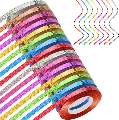 Shappy 15 Rolls Curling Ribbon 1/5" Wide x 11 Yards Total 165 Yards Balloon by Shappy