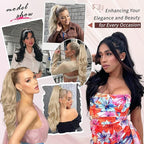 Blonde Ponytail Extension, Drawstring Ponytail Extension for Women 26 Inch Long Wavy Highlights Pony Tails Hair Extensions Synthetic Clip in Ponytail Hairpiece for Women(H24/88)