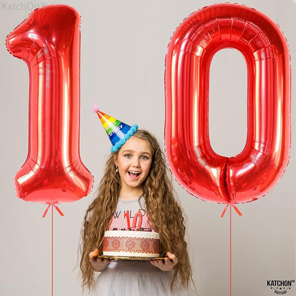 KatchOn Red 0 Balloon Number 40 Inch | 0 Digit balloon, Number 0 balloons - Image 8