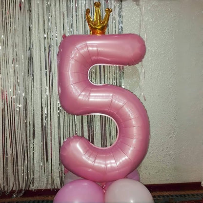 Light Pink Number 0 Balloons for Girls, 40 Inch Foil Large Pastel Pink - Image 6