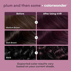 Madison Reed colorwonder Demi-Permanent Hair Color, Effortless At-Home Hair Dye, Ammonia-Free, Cruelty-Free, Plum And Then Some (4VR Darkest Plum), Pack of 2