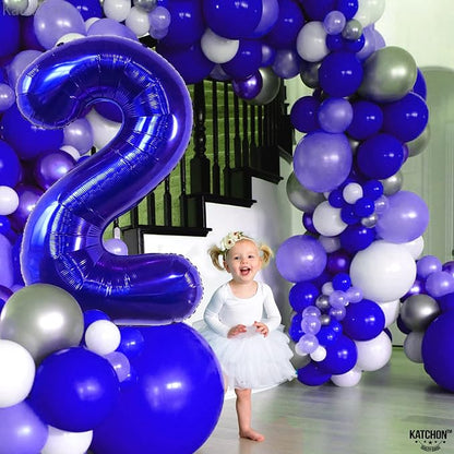 KatchOn Royal Blue 2 Balloon 40 Inch | Royal Blue Number Balloons 2, Baby Shark - Image 3