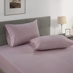 Lane Linen 100% Organic Cotton King Size Pillow Cases Set of 2 (20"x36") - Pillow Cases King Size - Certified Organic Cotton Pillowcases - King Pillow Cases Set of 2 - Purple Pillow Cases - Lilac