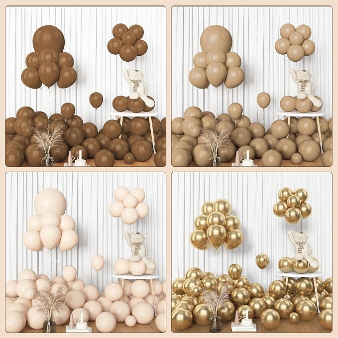 Amandir 153pcs Brown Balloon Garland Arch Kit Different Sizes 18 12 10 5 in | - Image 7