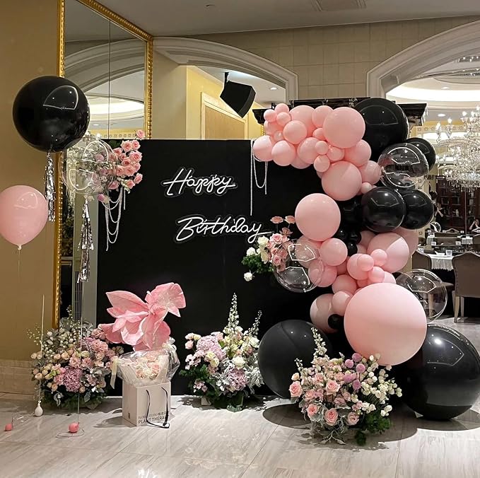 18 Inch Black Balloons, Baby Shower, Birthday Party and Event Decoration - Image 3