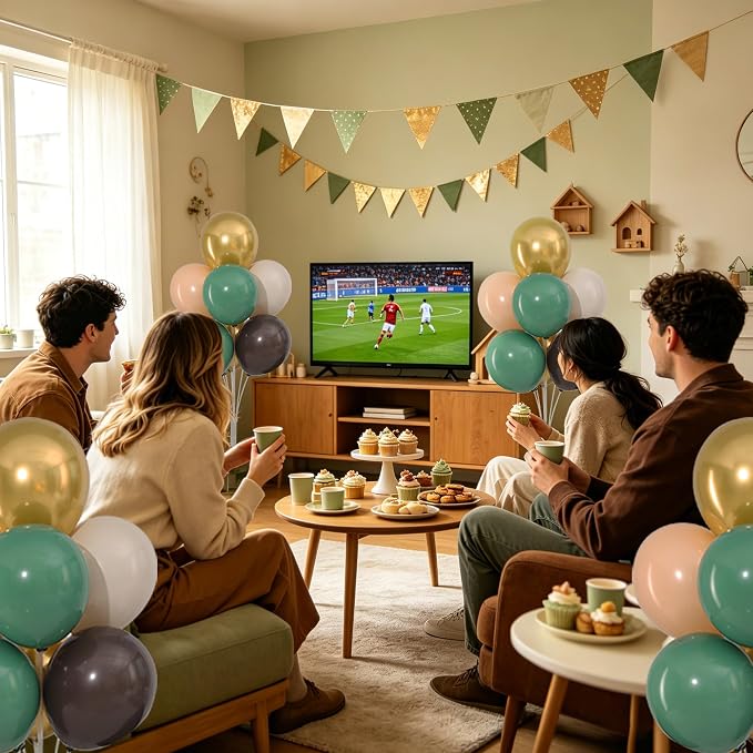 4 Sets Sage Green Brown Balloons Stand - Image 6
