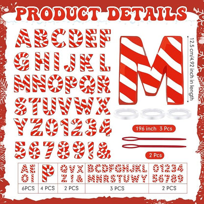 Kosiz 116 Pcs DIY Letter Custom Banner Customizable Banner Kit Merry Christmas - Image 2