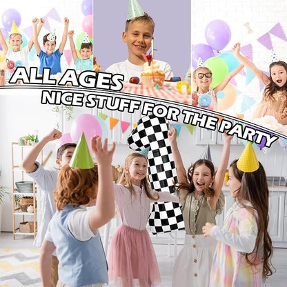 40 Inch Checkered 1 Balloons, Boys Girls Racing Car Track Theme Supplies - Image 7